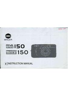 Minolta Riva 150 manual. Camera Instructions.